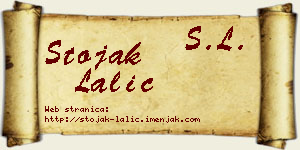 Stojak Lalić vizit kartica